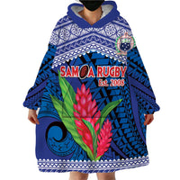 Custom Samoa Rugby Wearable Blanket Hoodie 2024 Go Champions Samoan Gingers LT14 - Polynesian Pride