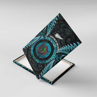 New Zealand Archery Canvas Wall Art Aotearoa Silver Fern Maori - Polynesian Pride