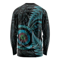 New Zealand Archery Long Sleeve Shirt Aotearoa Silver Fern Maori - Polynesian Pride