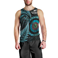 New Zealand Archery Men Tank Top Aotearoa Silver Fern Maori - Polynesian Pride