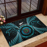 New Zealand Archery Rubber Doormat Aotearoa Silver Fern Maori - Polynesian Pride
