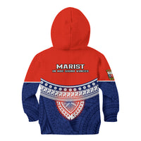Fiji School Kid Hoodie Marist Brothers Fijian Tapa Pattern LT14 - Polynesian Pride