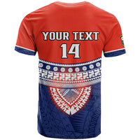 Custom Fiji School T Shirt Marist Brothers Fijian Tapa Pattern LT14 - Polynesian Pride