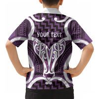 Aotearoa Atua Tangaroa Personalised Hawaiian Shirt God Of The Sea Maori Whale Tail Purple