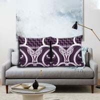 Aotearoa Atua Tangaroa Personalised Pillow Cover God Of The Sea Maori Whale Tail Purple