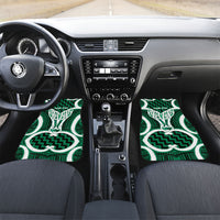 Aotearoa Atua Tangaroa Personalised Car Mats God Of The Sea Maori Whale Tail Green