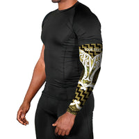 Aotearoa Atua Tangaroa Personalised Arm Sleeves God Of The Sea Maori Whale Tail Yellow
