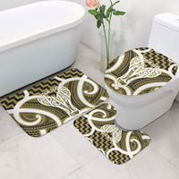 Aotearoa Atua Tangaroa Personalised Bathroom Set God Of The Sea Maori Whale Tail Yellow