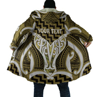 Aotearoa Atua Tangaroa Personalised Cloak God Of The Sea Maori Whale Tail Yellow
