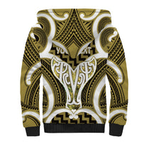 Aotearoa Atua Tangaroa Personalised Sherpa Hoodie God Of The Sea Maori Whale Tail Yellow