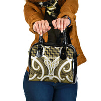 Aotearoa Atua Tangaroa Personalised Shoulder Handbag God Of The Sea Maori Whale Tail Yellow