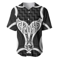 Aotearoa Atua Tangaroa Personalised Baseball Jersey God Of The Sea Maori Whale Tail Black