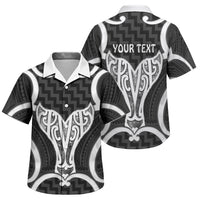 Aotearoa Atua Tangaroa Personalised Family Matching Long Sleeve Bodycon Dress and Hawaiian Shirt God Of The Sea Maori Whale Tail Black