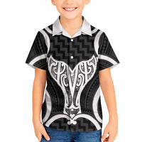 Aotearoa Atua Tangaroa Personalised Hawaiian Shirt God Of The Sea Maori Whale Tail Black