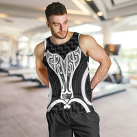 Aotearoa Atua Tangaroa Personalised Men Tank Top God Of The Sea Maori Whale Tail Black