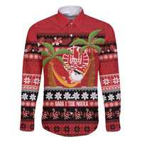 French Polynesia Christmas Family Matching Short Sleeve Bodycon Dress and Hawaiian Shirt Tiare Chilling Santa Oaoa I teie Noera - Polynesian Pride