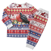 Kiribati Christmas Pajama Set Frigatebird Santa Tekeraoi n te Kiritimati - Polynesian Pride