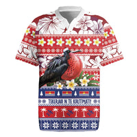Kiribati Christmas Rugby Jersey Frigatebird Santa Tekeraoi n te Kiritimati LT14 Red - Polynesian Pride