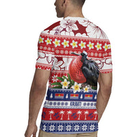 Kiribati Christmas Rugby Jersey Frigatebird Santa Tekeraoi n te Kiritimati LT14 - Polynesian Pride