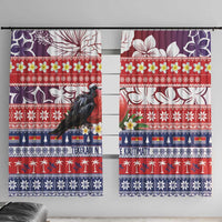 Kiribati Christmas Window Curtain Frigatebird Santa Tekeraoi n te Kiritimati - Polynesian Pride