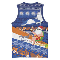 Marshall Islands Christmas Basketball Jersey Beachy Santa Monono ilo raaneoan Nejin - Polynesian Pride