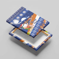 Marshall Islands Christmas Canvas Wall Art Beachy Santa Monono ilo raaneoan Nejin - Polynesian Pride
