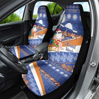 Marshall Islands Christmas Car Seat Cover Beachy Santa Monono ilo raaneoan Nejin - Polynesian Pride