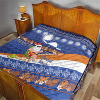 Marshall Islands Christmas Quilt Beachy Santa Monono ilo raaneoan Nejin - Polynesian Pride