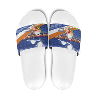 Marshall Islands Christmas Slide Sandals Beachy Santa Monono ilo raaneoan Nejin - Polynesian Pride