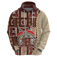 Samoa Tapau Hoodie Samoan Siapo Pattern LT14 - Polynesian Pride