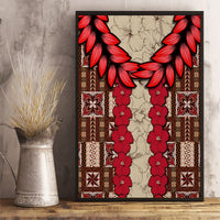 Samoa Siapo Canvas Wall Art Tapa Pattern Mix Ula Fala Hibiscus LT14 - Polynesian Pride