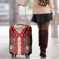 Samoa Siapo Luggage Cover Tapa Pattern Mix Ula Fala Hibiscus LT14 - Polynesian Pride