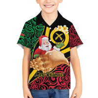 Vanuatu Christmas Family Matching Puletasi and Hawaiian Shirt Vanuatuan Conch Shell - Meri Krismas!