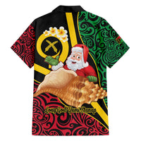 Vanuatu Christmas Family Matching Short Sleeve Bodycon Dress and Hawaiian Shirt Vanuatuan Conch Shell - Meri Krismas!