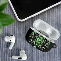 Green Ngaru Taniko With Aotearoa Maori Tattoo AirPods Case LT14 - Polynesian Pride
