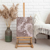 Polynesia Hammerhead Shark Tattoo With Plumeria Lei Canvas Wall Art