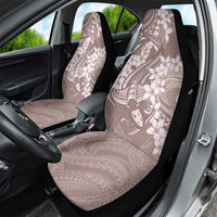 Polynesia Hammerhead Shark Tattoo With Plumeria Lei Car Seat Cover