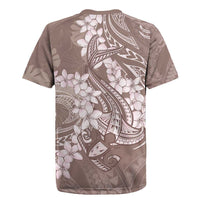 Polynesia Hammerhead Shark Tattoo With Plumeria Lei Rugby Jersey