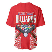 Personalised Taiwan Billiards Baseball Jersey Eight-ball Pool Polynesia Tattoo - Polynesian Pride