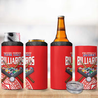 Personalised Taiwan Billiards 4 in 1 Can Cooler Tumbler Eight-ball Pool Polynesia Tattoo - Polynesian Pride