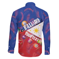 Personalised Philippines Billiards Family Matching Long Sleeve Bodycon Dress and Hawaiian Shirt Cue With Balls Flag Style - Polynesian Pride