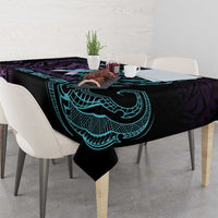 Suicide Awareness Memorial Tablecloth I Wear Purple and Teal For Someone I Miss - Polynesian Pride
