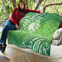 Polynesia Depression Awareness Quilt Sunflower Green Ribbons Polynesian Tattoo