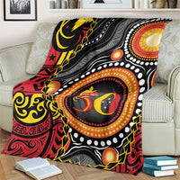 Celebrating 50 Years Papua New Guinea Blanket Aboriginal Mix Papuan Pattern - Polynesian Pride