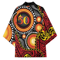 Celebrating 50 Years Papua New Guinea Kimono Aboriginal Mix Papuan Pattern - Polynesian Pride
