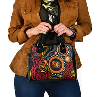 Celebrating 50 Years Papua New Guinea Shoulder Handbag Aboriginal Mix Papuan Pattern - Polynesian Pride