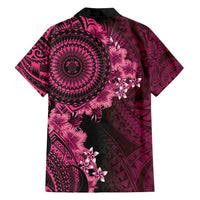 Vanuatu Family Matching Puletasi and Hawaiian Shirt Hibisus Polynesian Pattern Pink - Polynesian Pride