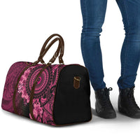 Vanuatu Travel Bag Hibisus Polynesian Pattern Pink - Polynesian Pride