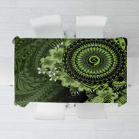 Vanuatu Tablecloth Hibisus Polynesian Pattern Green - Polynesian Pride