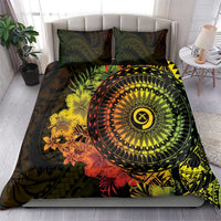 Vanuatu Bedding Set Hibisus Polynesian Pattern Reggae - Polynesian Pride
